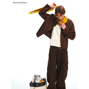 “太超前了 一看就很有品！”短款微阔双面呢| kernhafen柯恩哈芬