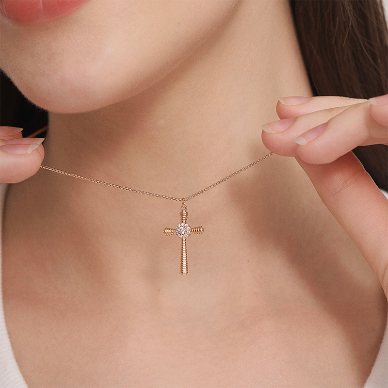 SUM汽泡·复古十字架项链·原创设计款日常精致感百搭设计秋冬