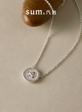 SUM汽泡·纽扣肌理项链原创设计款日常简约设计新品