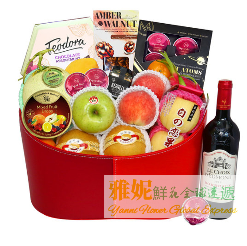 香港元旦水果篮速递同城澳门新年