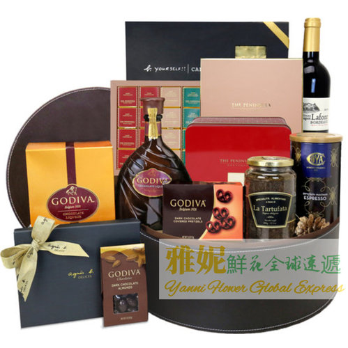 红酒香槟香港中秋节礼品蓝速递