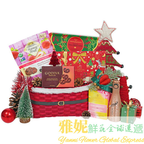 香港圣诞节礼品蓝美食组合速递