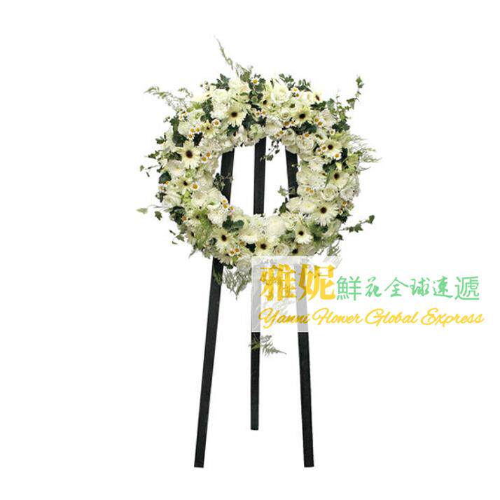 香港祭奠花圈速遞丧事花篮白事哀悼帛事死人花牌吊唁葬禮同城配送