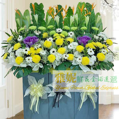 祭奠吊唁花牌白事花篮花圈葬丧礼