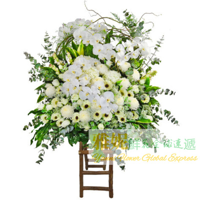 香港喪禮花籃葬禮花圈花牌雅妮