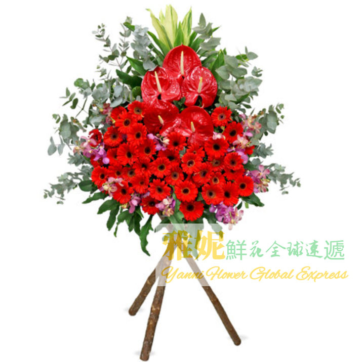 香港開業花籃速遞開張祝賀慶典喬遷高升鮮花店送花同城九龍澳门