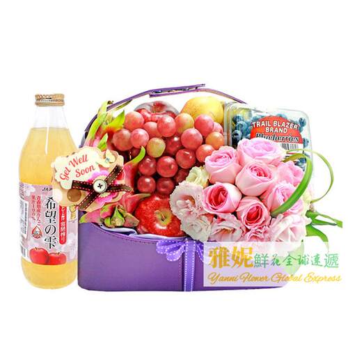 康复水果篮鲜花速递探望慰问探病