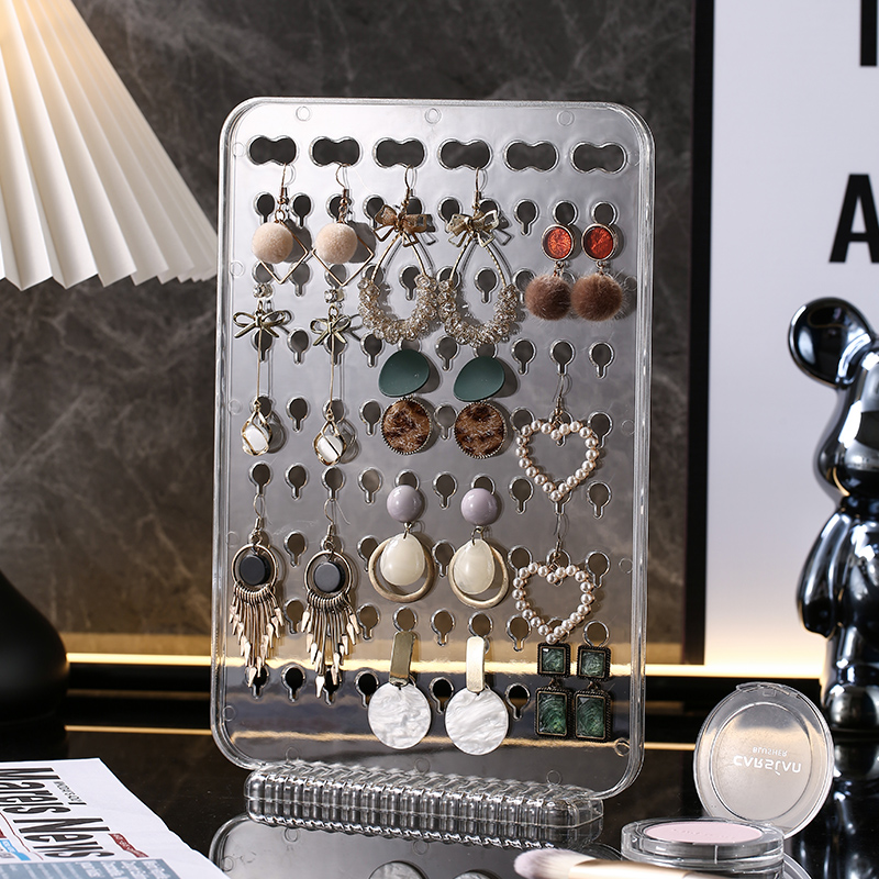 首饰收纳盒高档耳环耳钉项链耳饰展示架透明亚克力饰品收纳神器