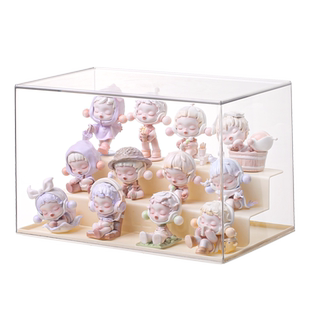 盲盒收纳展示架透明防尘手办收纳盒亚克力popmart泡泡玛特展示盒