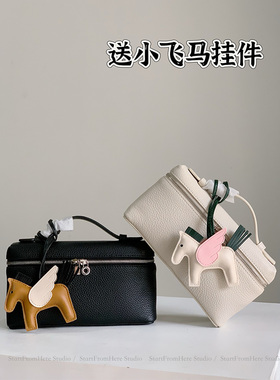 LP19盒饭包头层粒面牛皮小方包 GIGI网红同款手提斜挎盒子包