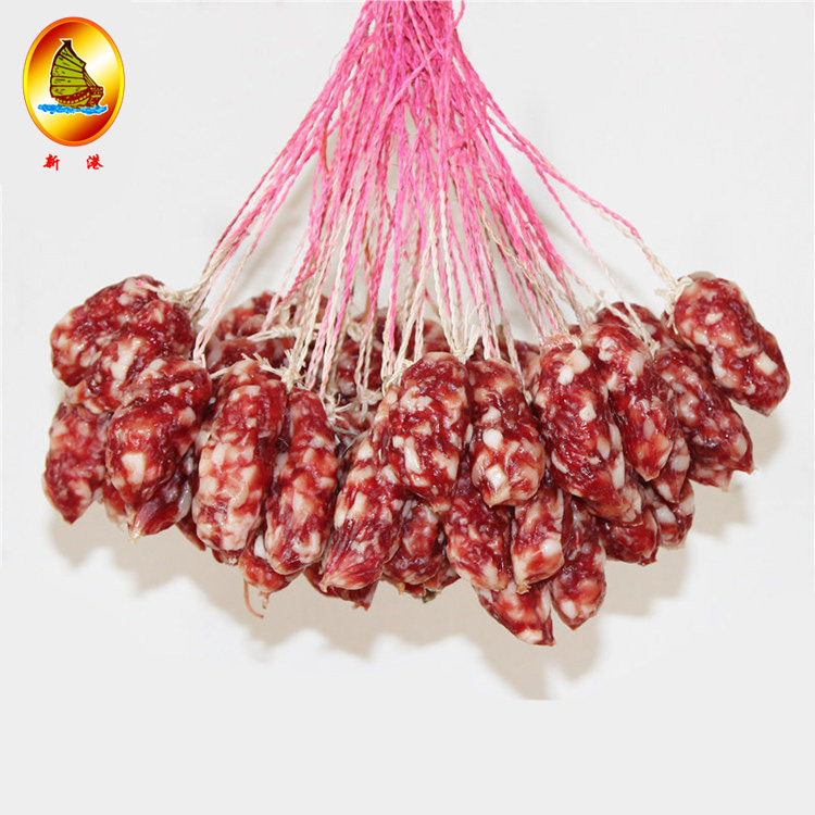 新港精制大粒腊肠广东特产香肠腊肉甜味枣肠广式大肉肠500克