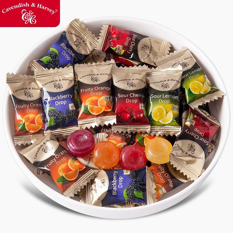 德国进口嘉云水果味硬糖什锦糖果招待糖结婚系统网红零食品按颗