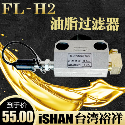 ISHAN台湾裕祥FL-H2型油脂滤油器润滑油泵浙江流遍过滤器LYQ3-L8