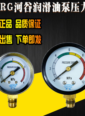 HERG河谷润滑油泵注油器4MPa压力表油压表TZ-2202-210X/2232-410X