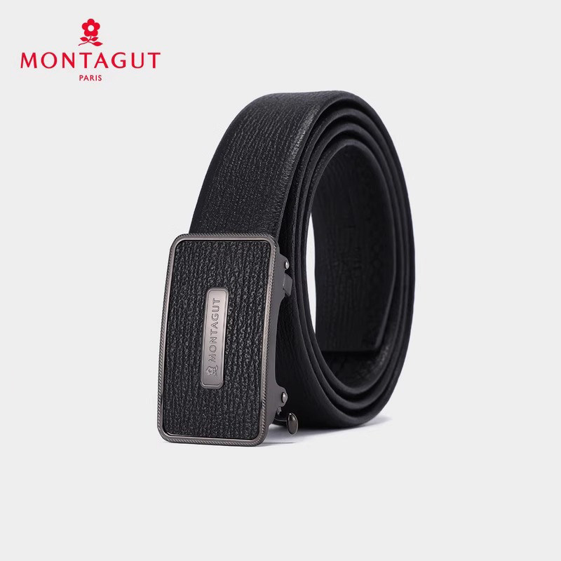 梦特娇男士商务皮带自动扣腰带
