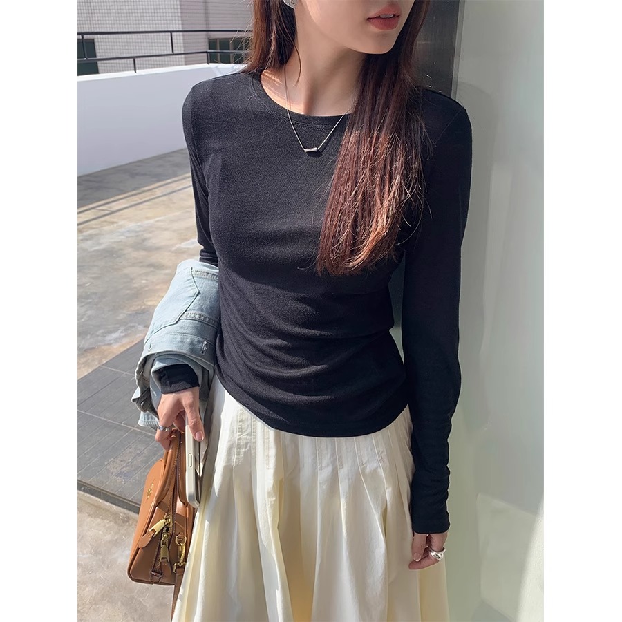 冰丝轻薄防晒针织衫女夏季2025新款修身长袖薄款罩衫透气套头上衣