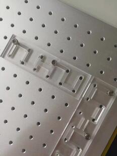 激光打标机定位条配件多孔定位条雕刻打码机通用亚克力直角固定块