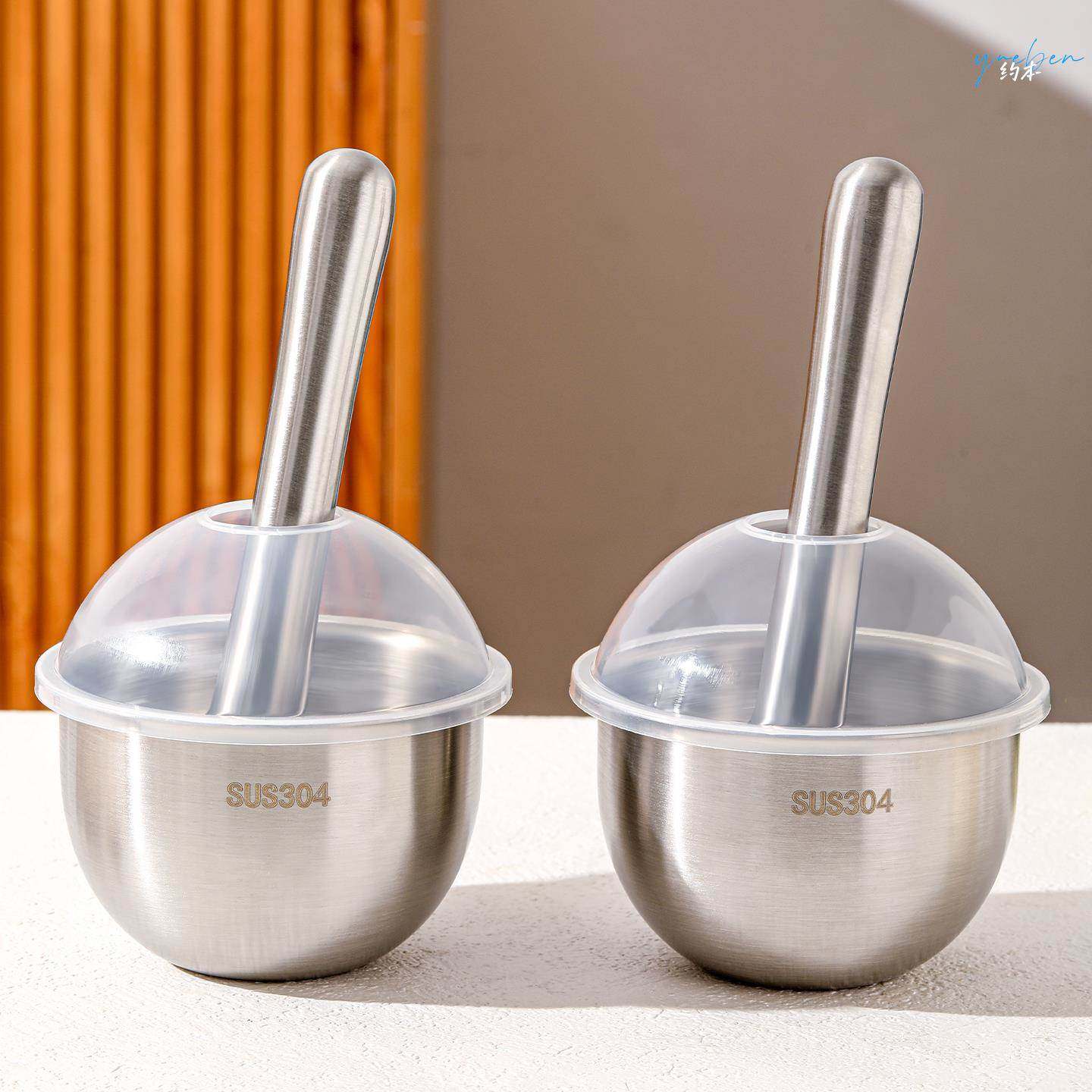 304不锈钢捣蒜器家用蒜泥蒜臼子手动研磨碗捣药器研钵擂钵捣碎罐