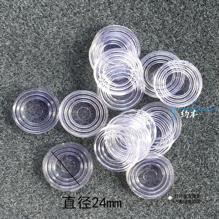 硅胶垫块透明防滑垫片吸盘转盘玻璃垫脚盘底餐桌转盘底座防滑保护图片