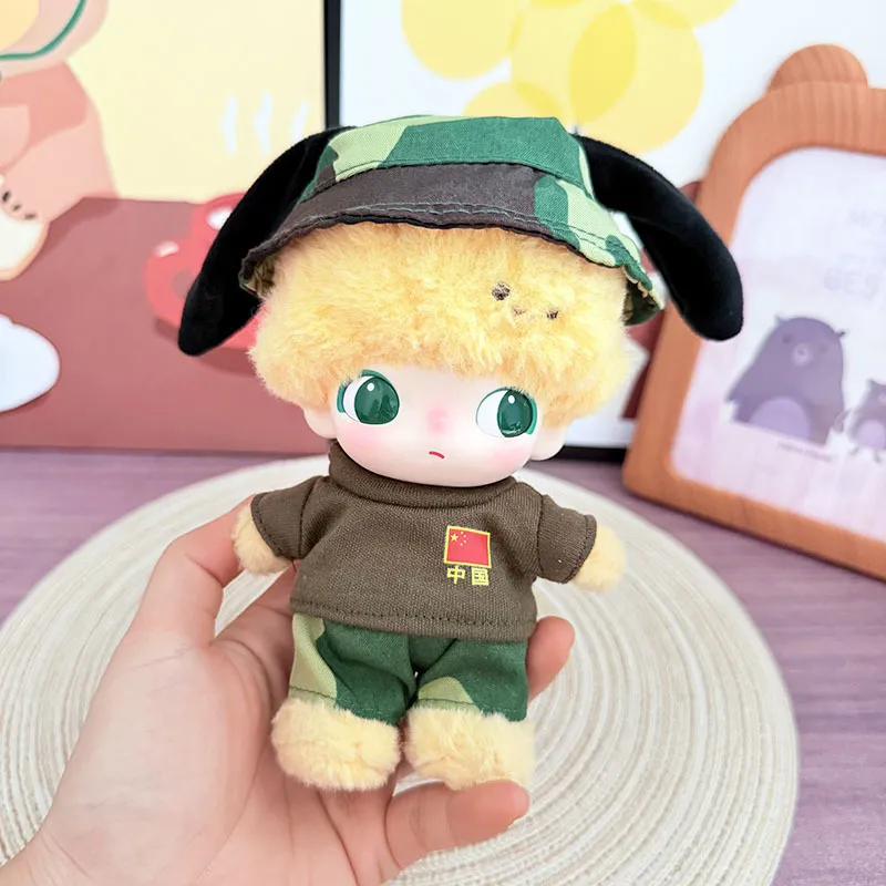 仅售娃衣】泡泡玛马毛绒挂件DIMOO搪胶衣服布鲁托娃衣迷你陆战装
