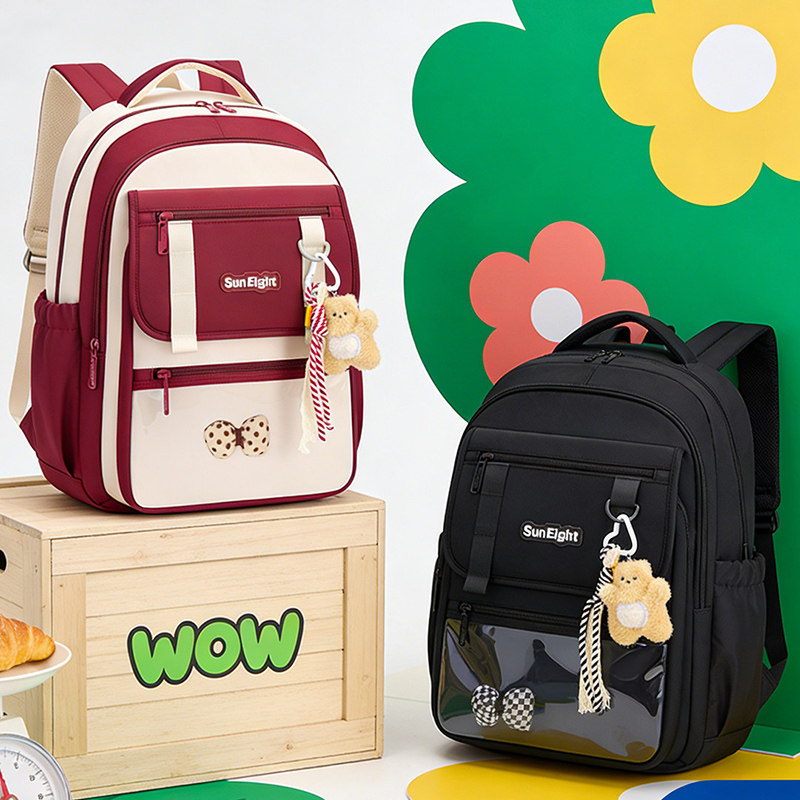 书包初中生女高中生大容量女生小学生双肩包五六年级韩系女孩背包