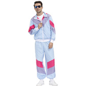 欧美复古70年代嘻哈摇滚音乐歌剧服装 嘉年华party 运动风束脚套装