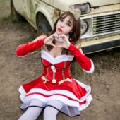 圣诞派对装 实拍分码 酒吧歌手演出DS 公主圣诞装 制服 新款