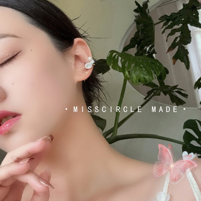 瑟可千禧玫瑰切钻无耳洞耳骨夹女高级感轻奢独特绝美精致超闪无痛
