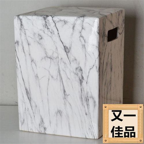 大理石纹瓷凳陶瓷凳家装摆设特价
