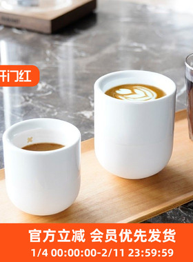 痣birthmark combo杯咖啡馆杯1+1手握套马厚唇白色陶瓷杯手冲浓缩