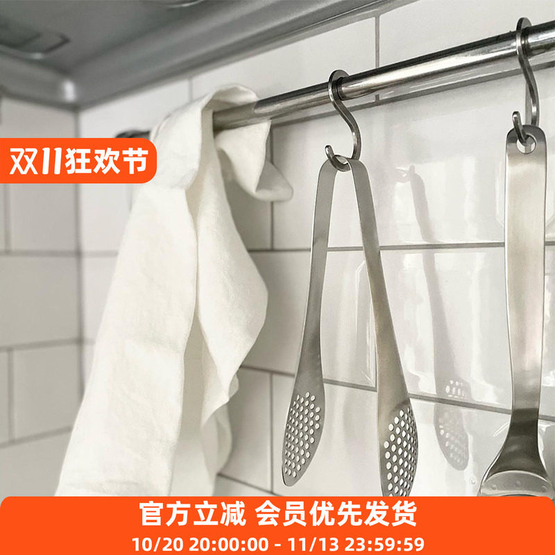 柳宗理日本进口不锈钢食品夹子带孔无孔料理煎锅烧烤烘焙用沥水油