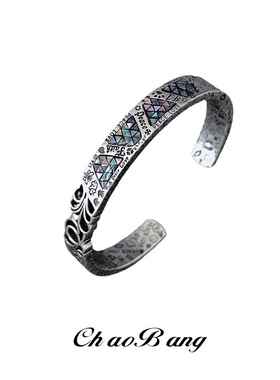 手镯男水花个性冷淡风高级感百搭夏季配饰女2025新款简约轻奢饰品