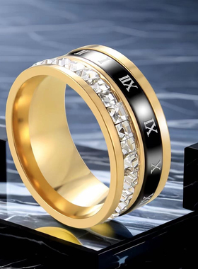 钛钢戒指满天星戒指钛钢爆款女小众女款ins不掉色级感女士轻奢