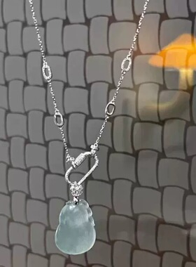 万能链银色回形针项链可拆卸高货吊坠扣diy百搭配链