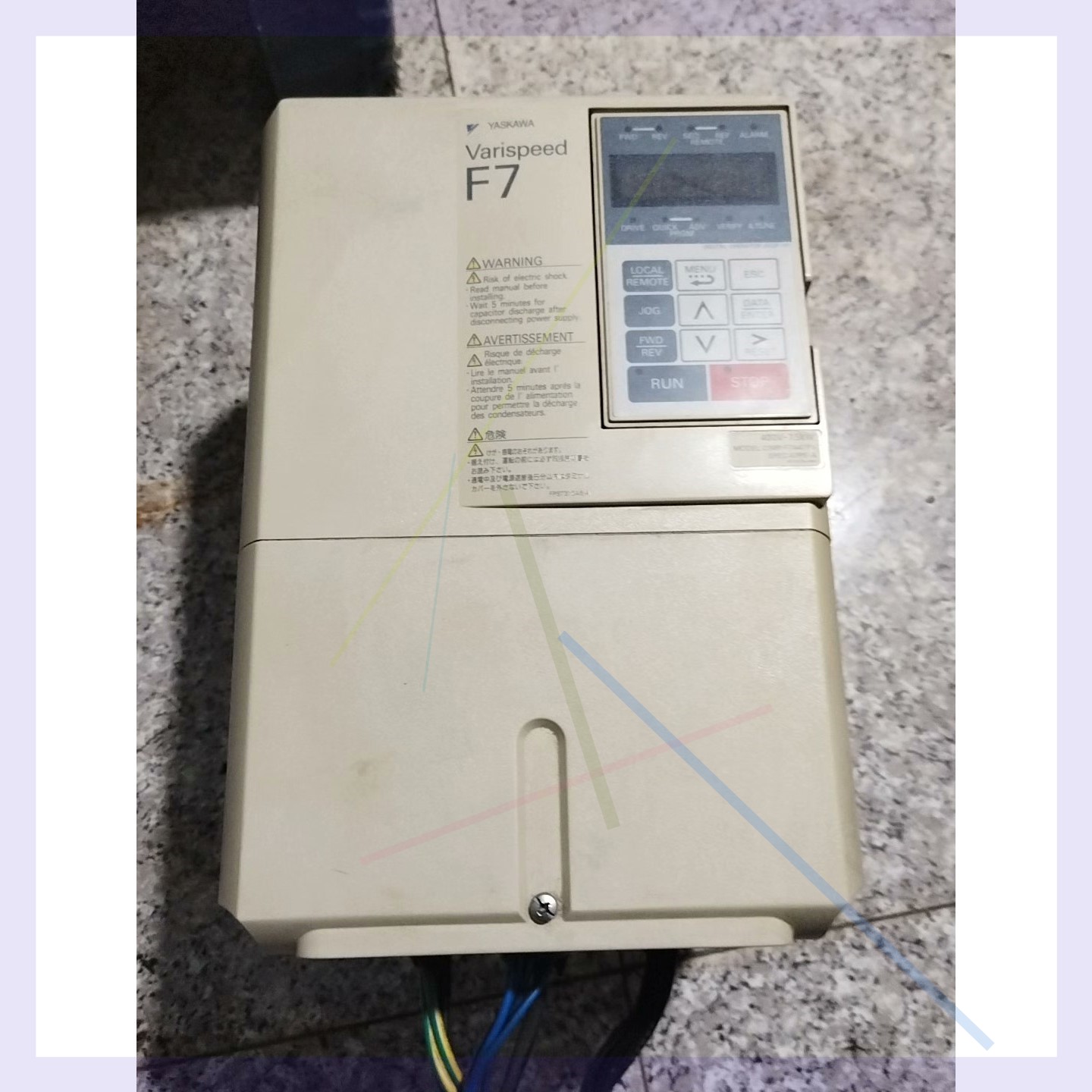 拍前询价:CIMR-F7A47P5 7.5KW380V 安川变频器F7
