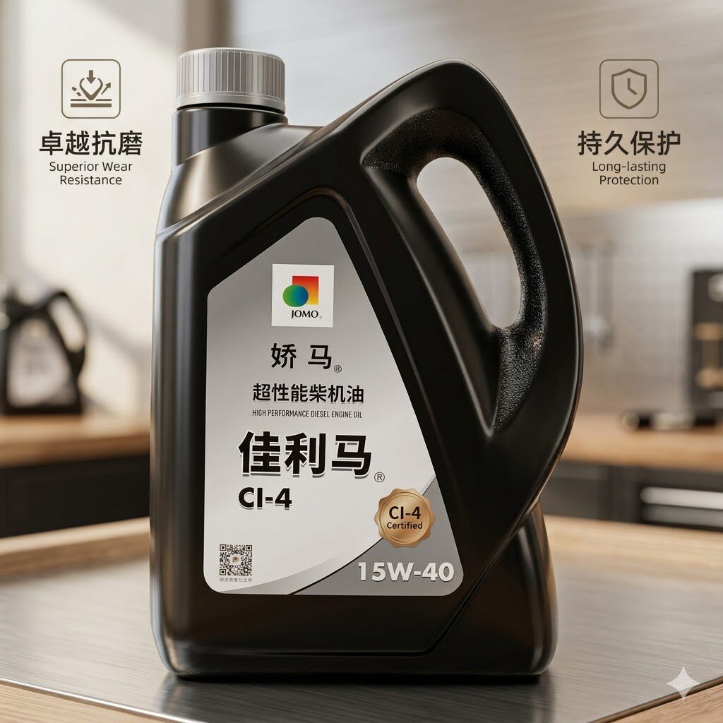 娇马佳利马柴机油15W-40 CI-4高性能柴油发动机油4L 铲车挖机机油