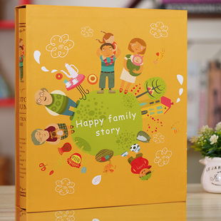 7寸相册本插页式影集大容量家庭200张过塑简约七寸老式照片相薄