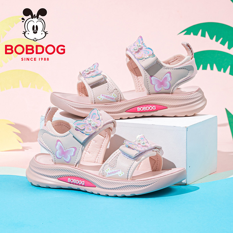 巴布豆童鞋女童鞋子夏款女孩洋气公主鞋2026新款夏季女宝运动凉鞋