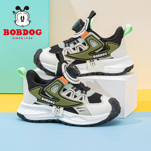巴布豆官方旗舰童鞋男童运动鞋2026新款春秋季网面小学生儿童鞋子