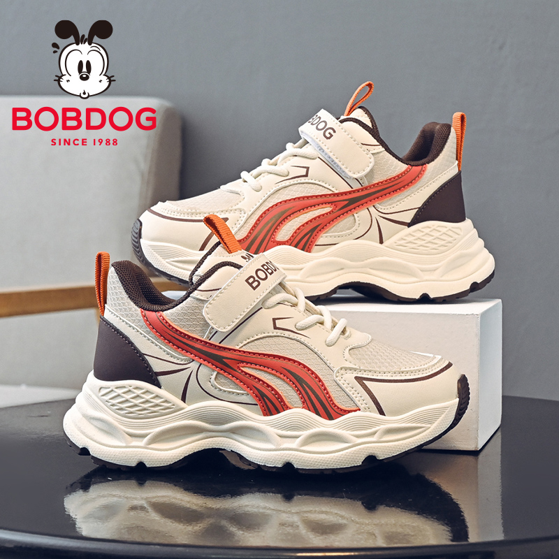 巴布豆童鞋官方旗舰店正品男童鞋子秋季跑步鞋男孩大童儿童运动鞋