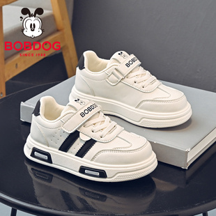 巴布豆童鞋儿童板鞋2026新款春季休闲小白鞋男款大童女儿童运动鞋