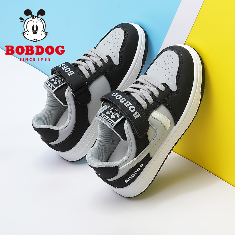 巴布豆童鞋中低帮儿童板鞋