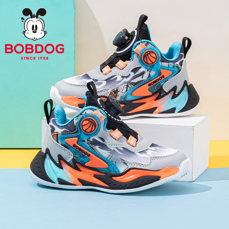 巴布豆童鞋男童鞋秋2025新款秋季男宝鞋子男大童篮球鞋儿童运动鞋