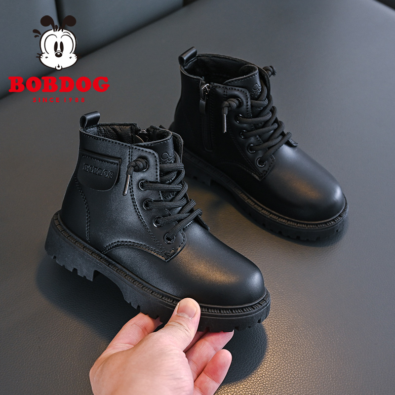 巴布豆童鞋儿童马丁靴