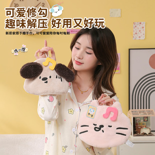 会叫 擦手巾珊瑚绒加厚吸水速干抹手巾儿童手帕毛巾 可爱卡通挂式