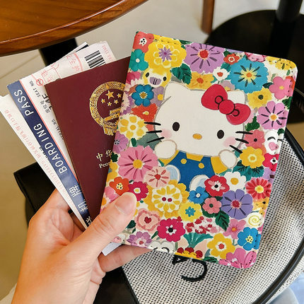 Hello kitty可爱卡套证件包保护套多卡通护照夹功能卡出国可收纳