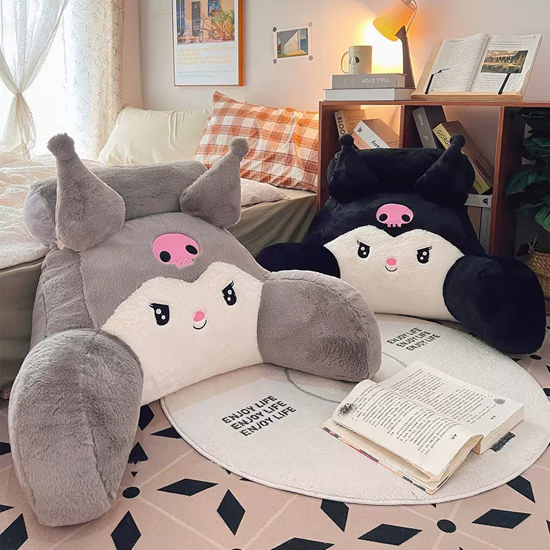 玉桂狗库洛米床头软包靠垫床上大