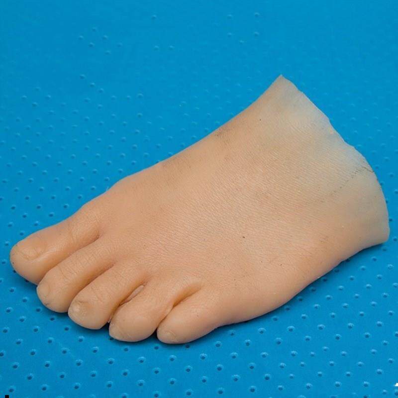 假肢脚套半足脚皮美观仿真硅胶材料定做不是直接下单缺脚趾