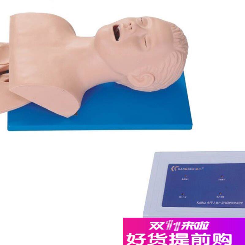 电子人体气管插管模型p(牙齿受压报警)成人电子气管插管教学模型