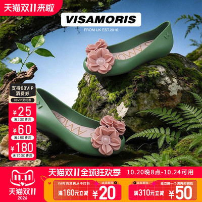 英国visamoris果冻鞋女鞋鱼嘴鞋